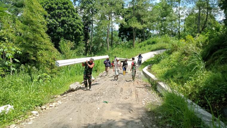 Danramil 18 Pagentan Kawal Program Pipanisasi untuk Ketahanan Pangan