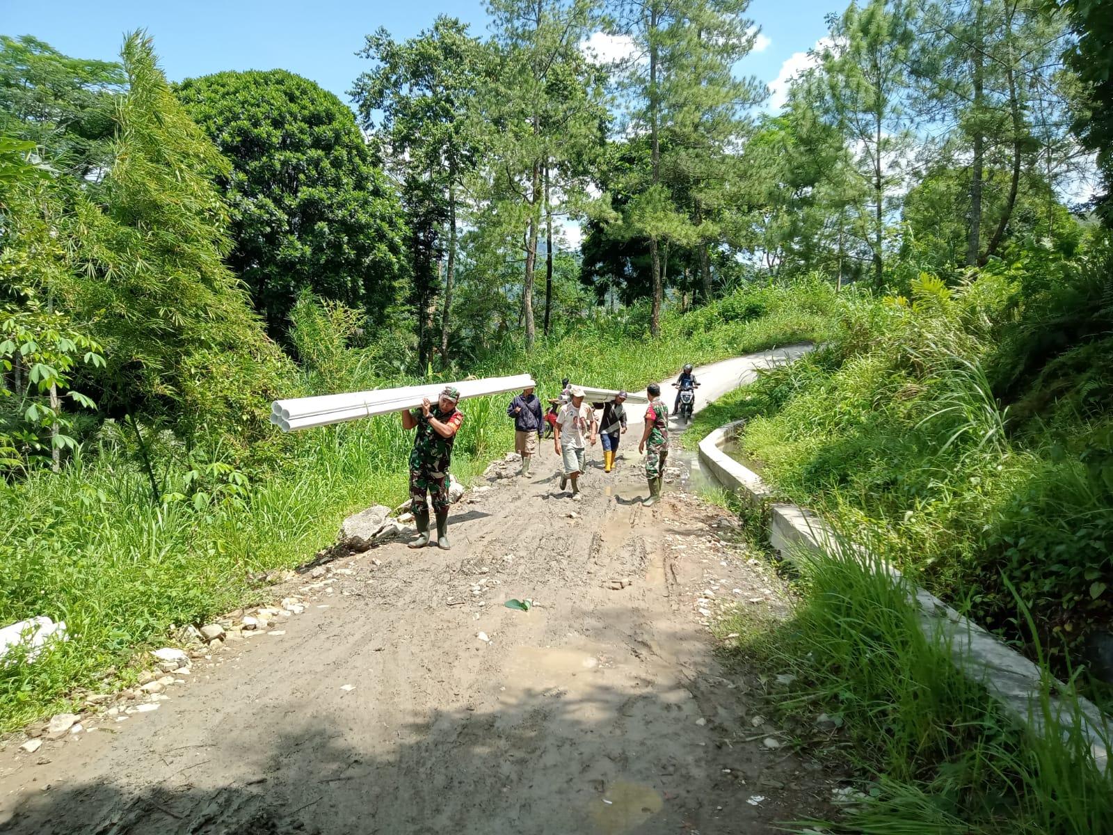 Danramil 18 Pagentan Kawal Program Pipanisasi untuk Ketahanan Pangan