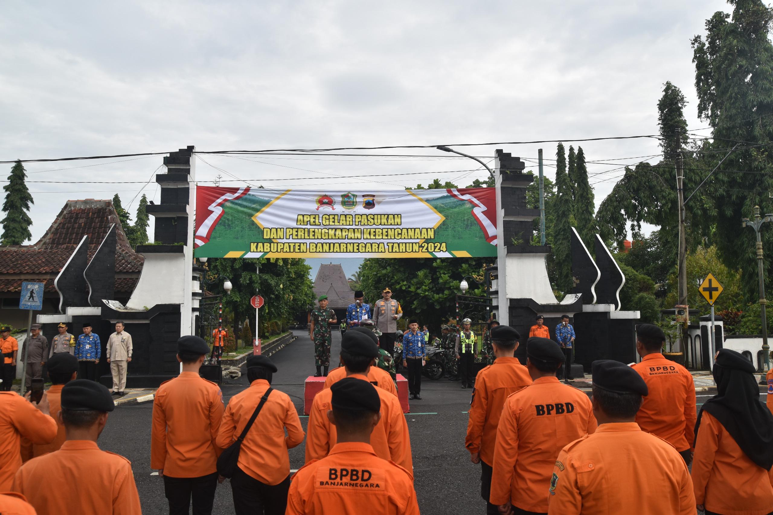 Apel Gelar Pasukan dan Perlengkapan Kebencanaan Kabupaten Banjarnegara Tahun 2024