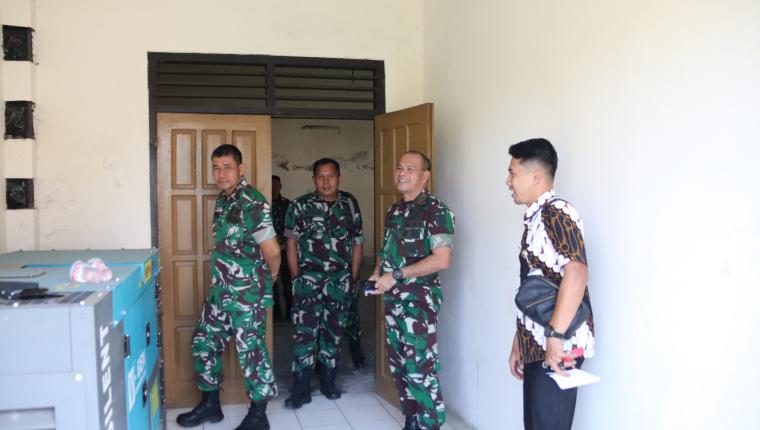 Dandim 0704 Banjarnegara Tinjau Kesiapan Marshaling Area Yonif TP di BLK Klampok