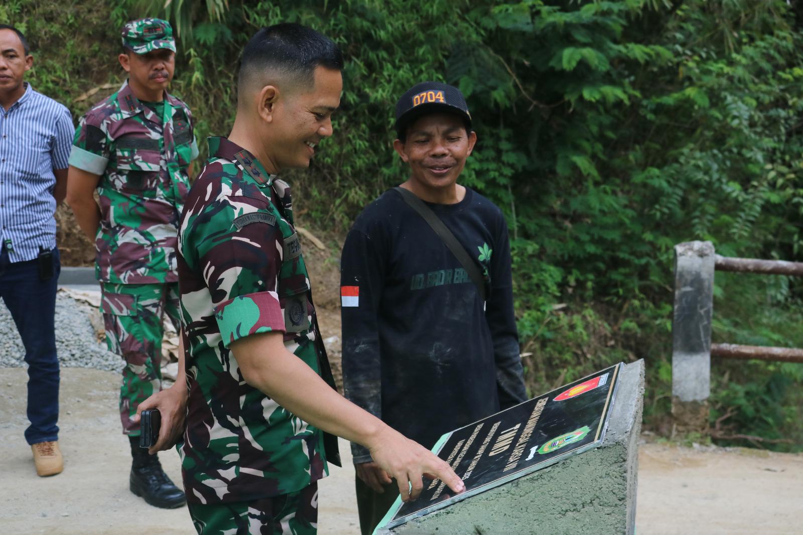 Dandim 0704 Banjarnegara Tinjau Lokasi TMMD Jembatan Pasegeran Jadi Penghubung Harapan Warga