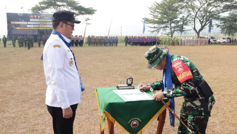 Dandim 0704 Banjarnegara Pimpin Sinergi TMMD Bangun Negeri dari Desa