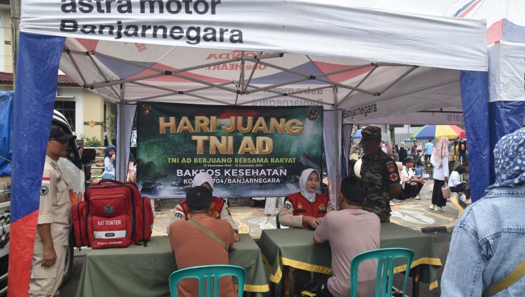 Klinik Kartika 04 Kodim 0704 Banjarnegara Gelar Bakti Sosial Kesehatan