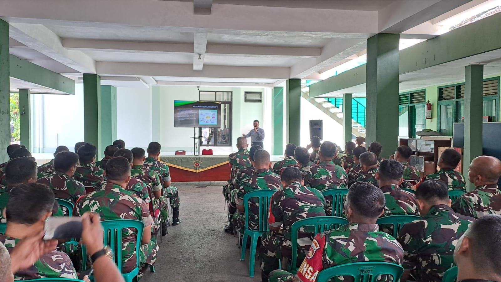 Anggota Kodim 0704 Banjarnegara Ikuti Penyuluhan Penyakit Degeneratif
