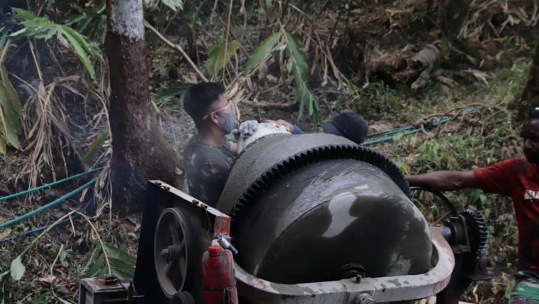 Molen Jadi Jantung Pengecoran TMMD Reguler ke-129
