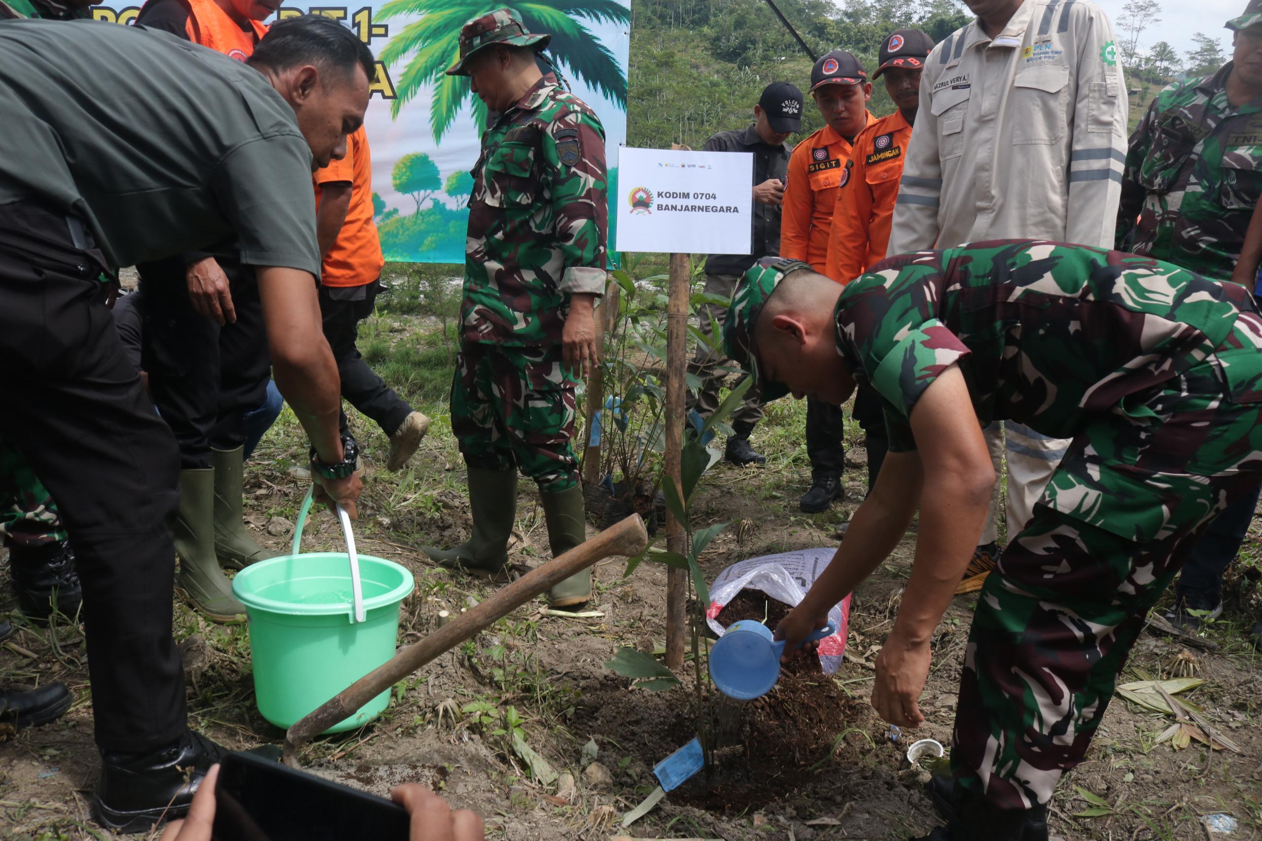 Dandim dan JM Mrica Tanam 1000 Pohon Aren