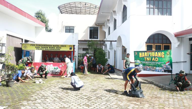 Hari Juang TNI AD 2025 Kodim Banjarnegara Kuatkan Kemitraan Lewat Karya Bakti di Gereja