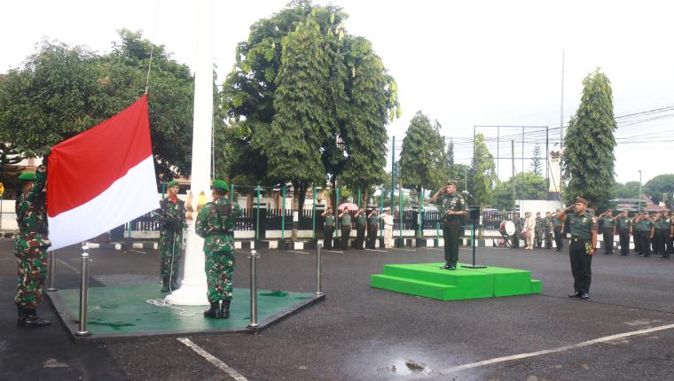 Dandim 0704 Banjarnegara Pimpin Upacara Bendera 17-an