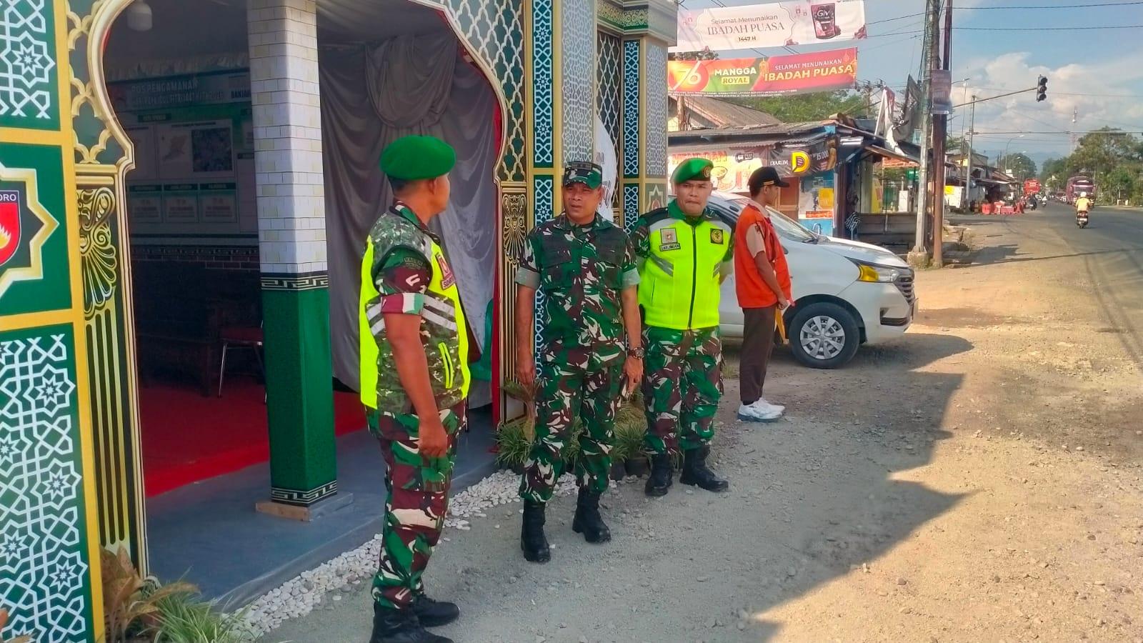 Dandim 0704 Banjarnegara Tinjau Pos Pengamanan di Terminal Mrican