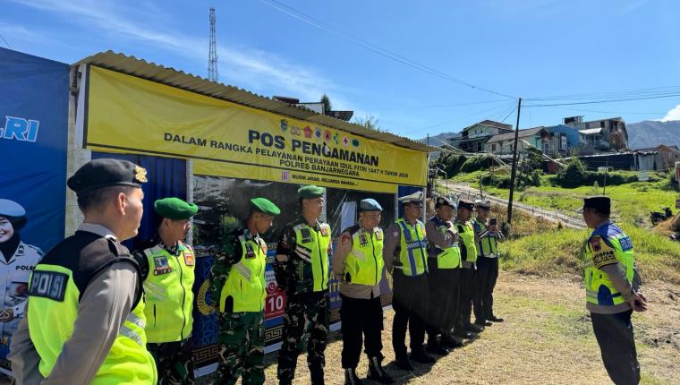 Koramil 05 Batur dan Polri Amankan Wisata Dieng