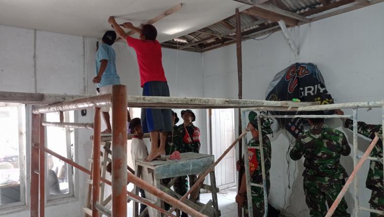 Kodim 0704 Banjarnegara Hadirkan Kepedulian Nyata lewat Rehab Panti dan Bantuan Sembako