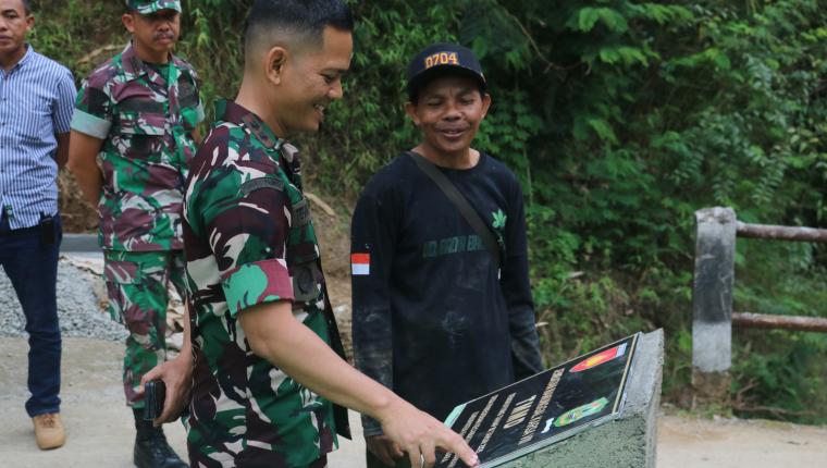 Dandim 0704 Banjarnegara Tinjau Lokasi TMMD Jembatan Pasegeran Jadi Penghubung Harapan Warga