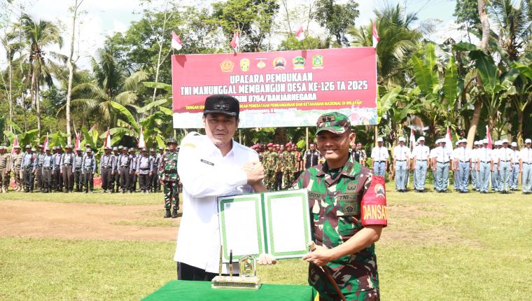 Kodim 0704 Banjarnegara Wujudkan Pembangunan Merata Lewat TMMD